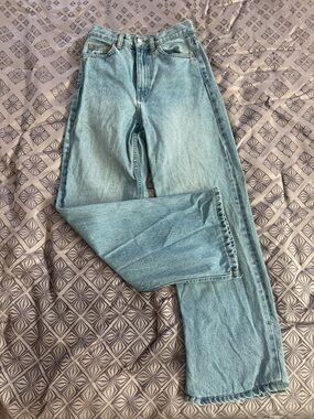 Dr. Denim High Rise Straight Leg Jeans - Light Blue